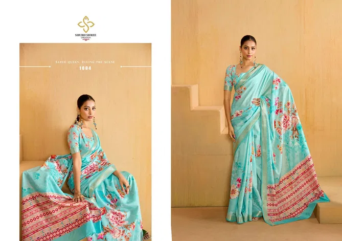 Alice By Shubh Shree Tusser Silk Designer Sarees Wholesalers In Delhi